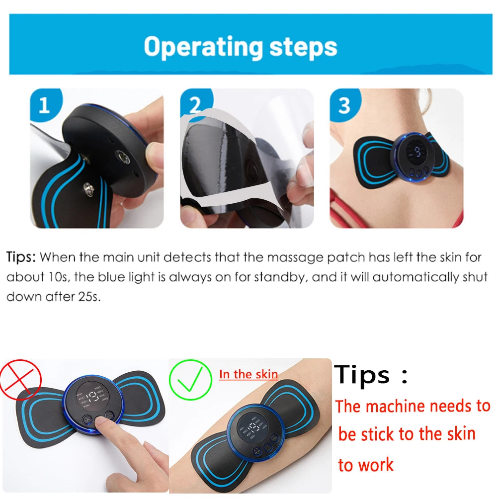 Electrical Foot and Neck Massager with Muscle Stimulator